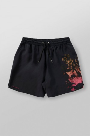 Young LA 1006 - Miami Sunset Shorts Schwarz | 3087-KXRQW
