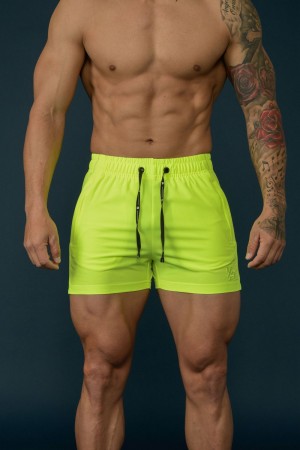 Young LA 101 Bodybuilding Short Shorts Grün | 0376-UHESK