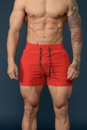 Young LA 101 Bodybuilding Short Shorts Rot | 7451-GUFTI