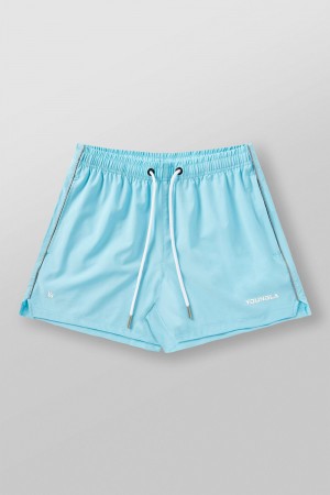 Young LA 1021 - Leg Day Shorts Blau | 4163-RVFZI