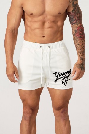 Young LA 104 Legacy Shorts Weiß | 1460-UDTKG