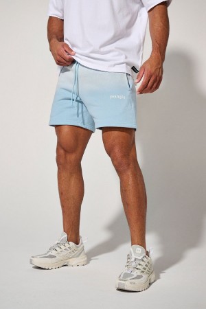 Young LA 1102 - Ultra-Soft Faded Shorts Blau | 9863-FTLHR
