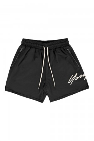 Young LA 115 Signature Shorts Schwarz | 7102-BGPSM