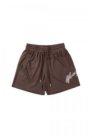 Young LA 117 Sig Shorts Braun | 5048-XUETQ