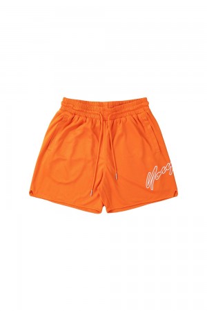 Young LA 117 Sig Shorts Orange | 7384-AMZTN
