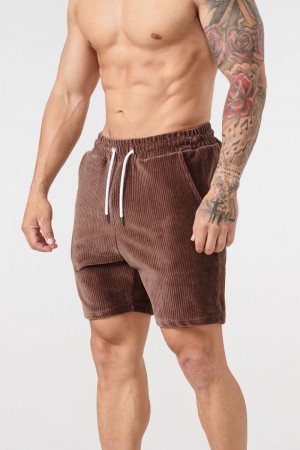Young LA 119 Cord Collection - Shorts Dunkelbraun | 7369-TKPWF