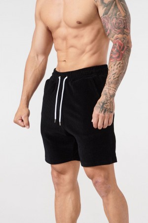 Young LA 119 Cord Collection - Shorts Schwarz | 5042-WNYPZ