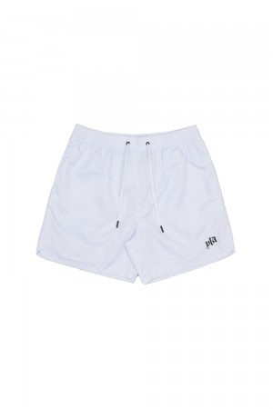 Young LA 123 Pastel Flow Shorts Weiß | 0948-BNEOD