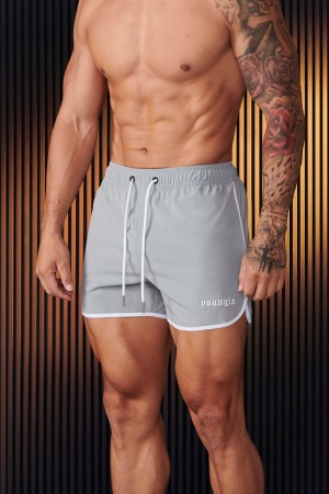 Young LA 125 - Olympic Shorts Grau | 1072-OHIJR