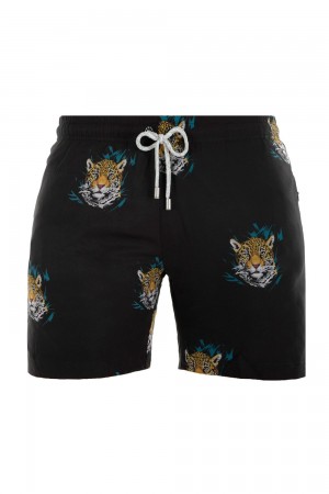 Young LA 128 Abstract Swim Shorts '22 Schwarz | 0742-MLPUO