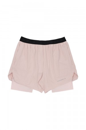 Young LA 129 Trilogy Compression Shorts Rosa | 0415-PJKLU
