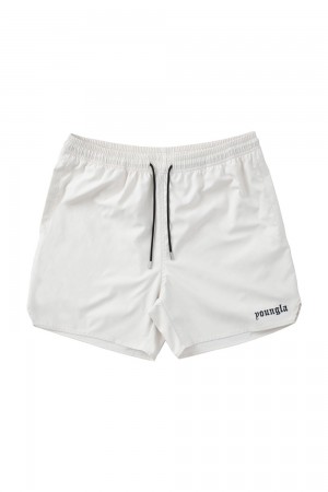Young LA 131 The Finest Shorts Weiß | 6034-BRKPU