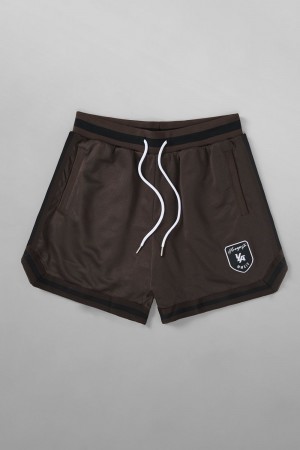 Young LA 133 Home Plate Shorts Dunkelbraun | 1438-UVQDX