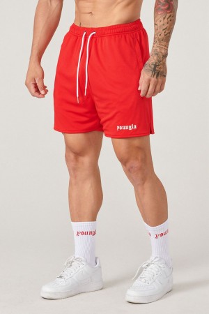Young LA 134 Game-Time Shorts & Socks Set Rot | 2914-VAQEW
