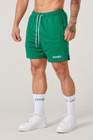 Young LA 134 Game-Time Shorts & Socks Set Grün | 2473-RKIJZ