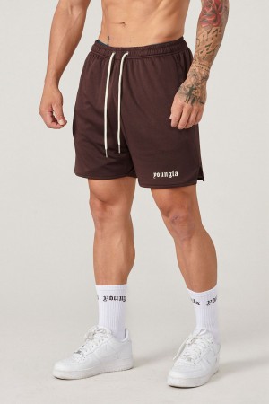 Young LA 134 Game-Time Shorts & Socks Set Bordeaux | 7428-JMSCK