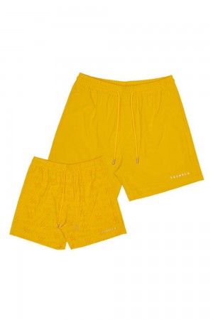 Young LA 136 - Reveal Swim Shorts Gelb | 5016-UQVLE