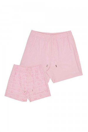 Young LA 136 - Reveal Swim Shorts Rosa | 9523-NKIYQ