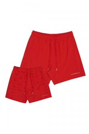 Young LA 136 - Reveal Swim Shorts Rot | 5906-FQYBA