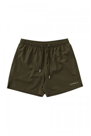 Young LA 140 Frooty Swim Shorts Olivgrün | 8416-VXNTR