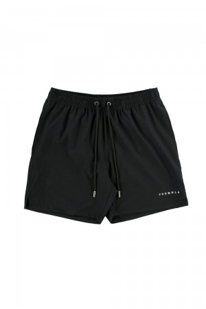 Young LA 140 Frooty Swim Shorts Schwarz | 2056-ZHMBD