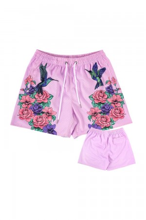 Young LA 141 The Block Party Shorts Rosa | 3570-ZMPRV