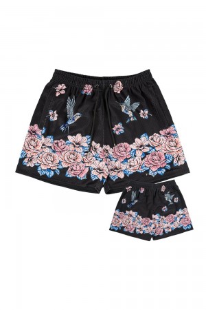 Young LA 141 The Block Party Shorts Schwarz | 1352-KCJVG