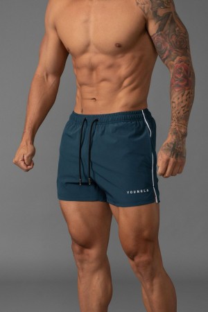 Young LA 143 Short Short Swim Shorts Teal | 9507-LBMXO