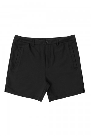 Young LA 145 Casual Chino Shorts Schwarz | 8710-NEVCQ
