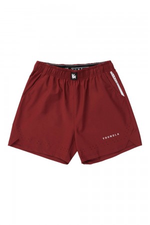Young LA 146 Sprint Shorts Bordeaux | 1459-RNIMH