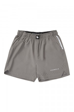Young LA 146 Sprint Shorts Grau | 6827-DBGMJ