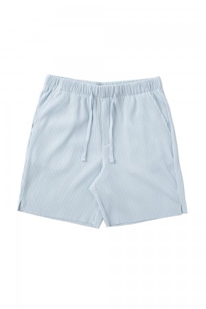 Young LA 148 Pleated Festival Shorts Blau | 9186-KTYEO