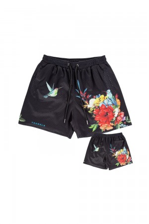 Young LA 150 After Party Shorts Schwarz | 7201-QETXF