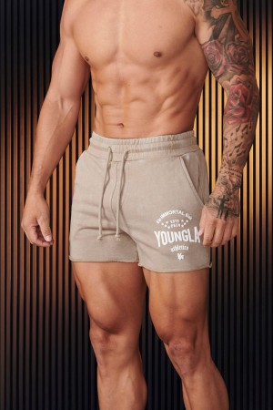 Young LA 152 - Immortal Shorts Beige | 8543-BDQMK