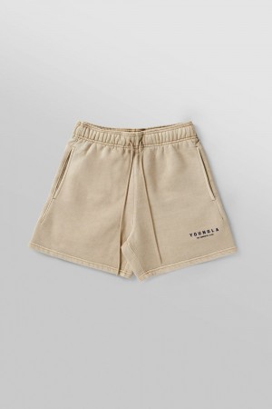 Young LA 153 - Immortal Club Shorts Beige | 8057-XAWSI