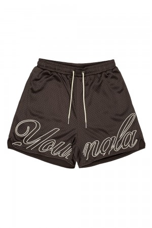 Young LA 155 Championship Shorts Braun | 6895-UKHOL