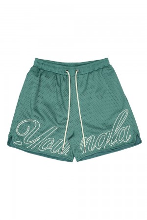 Young LA 155 Championship Shorts Grün | 0137-YRHNG