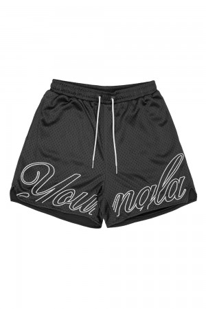 Young LA 155 Championship Shorts Schwarz | 4138-WXTFG