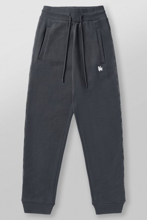 Young LA 2006 - Piping Collection - Joggers Dunkelgrau | 4189-VNRHU