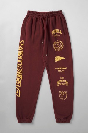 Young LA 204 - Immortal Killer Joggers Bordeaux | 0784-APKVJ