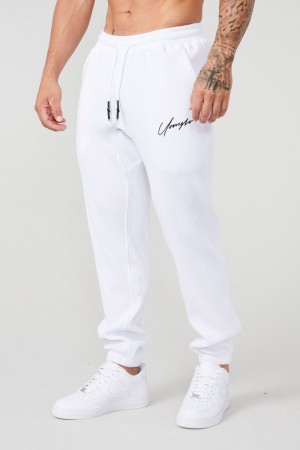 Young LA 207 Cozy Thermal Joggers Weiß | 2158-MJCQX