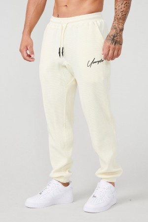 Young LA 207 Cozy Thermal Joggers Weiß | 4352-PTKDR