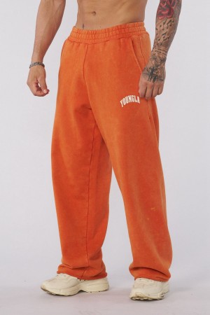 Young LA 2088 - New Wave Baggy Sweats Orange | 2610-ZFJVY