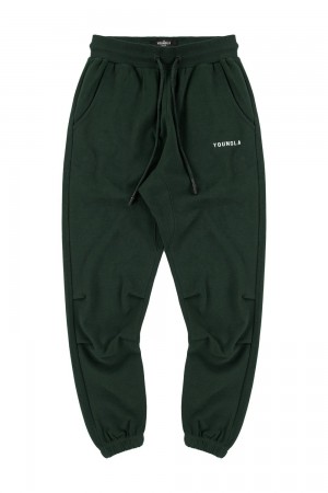 Young LA 210 Kick-Back Joggers Grün | 8631-RQIJL