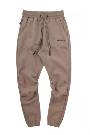 Young LA 210 Kick-Back Joggers Khaki | 2358-IYGDS