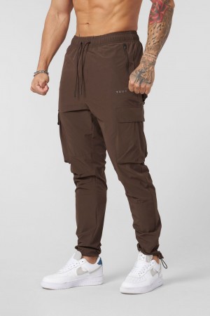 Young LA 218 Travel Cargo Joggers New Colors Braun | 6925-NYPFU