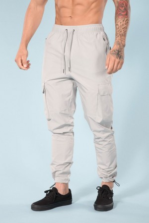 Young LA 218 Travel Cargo Joggers Weiß | 3084-KBWZI