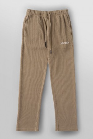 Young LA 230 - No Cuff Thermal Pants Khaki | 4273-RJXTP