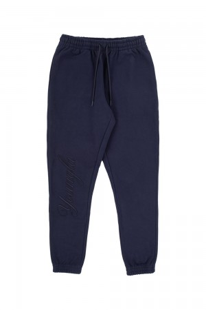 Young LA 245 Autograph Joggers Navy | 3918-BNFRG