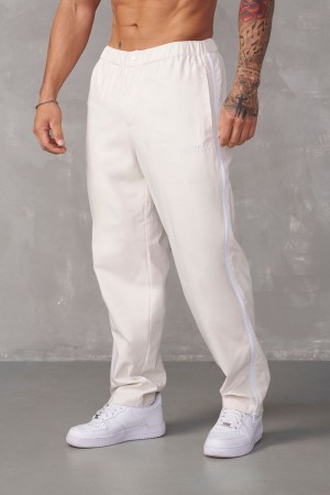 Young LA 246 - Side Zipper Joggers Weiß | 2481-EOSWA